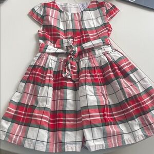 Carter's Red, Green, and White Plaid Dress